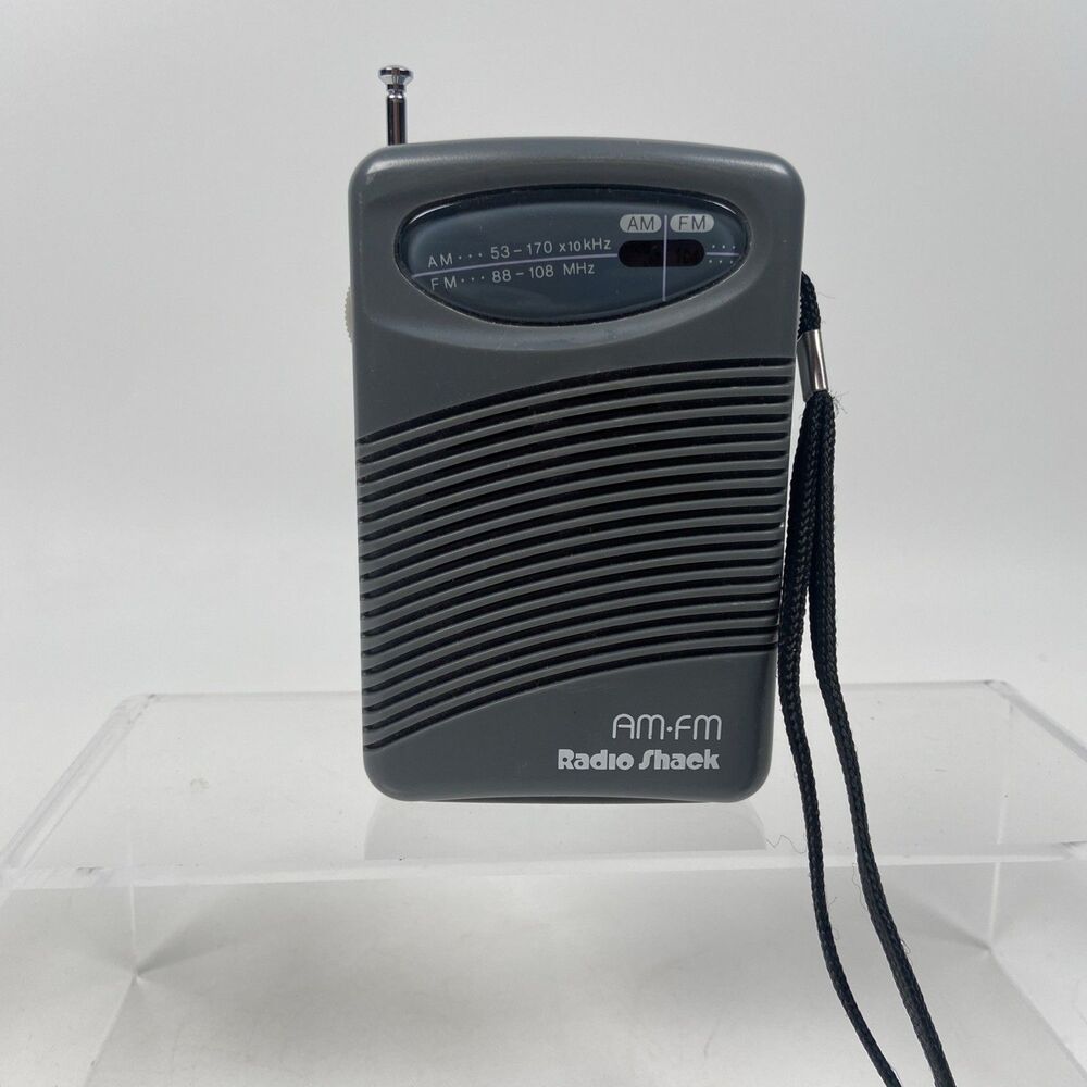 Vintage Radio Shack AM FM Portable Radio 12-735 Mini Pocket Size WORKS!!